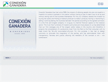 Tablet Screenshot of conexionganadera.com
